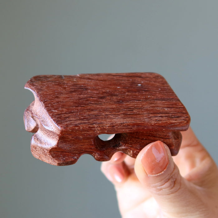 Wood Charger Rosewood Display Stand for Clusters Stones