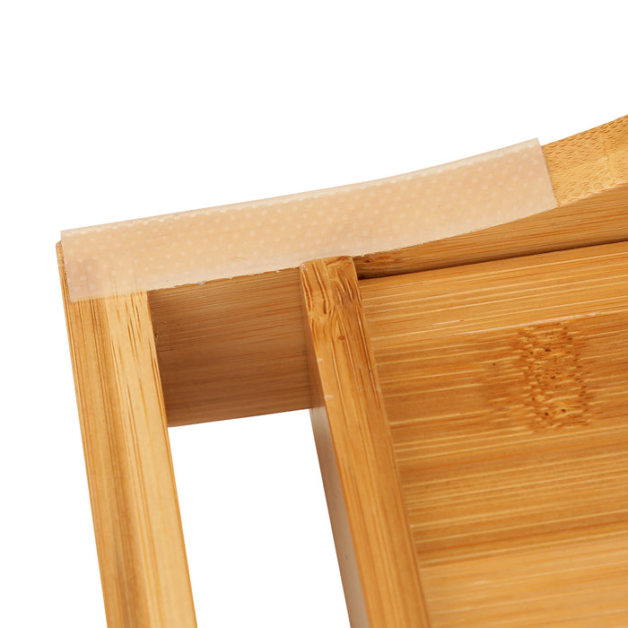 Wooden Bathtub Tray Extendable Adjustable Non-Slip with Wine Glass Slot Phone Tray Book Holder