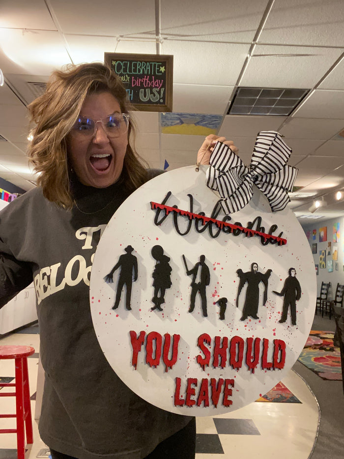 You Should Leave Wooden Door Hanger