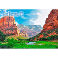 ZION NATIONAL PARK - 3D Magnet for Refrigerator, Whiteboard, Locker
