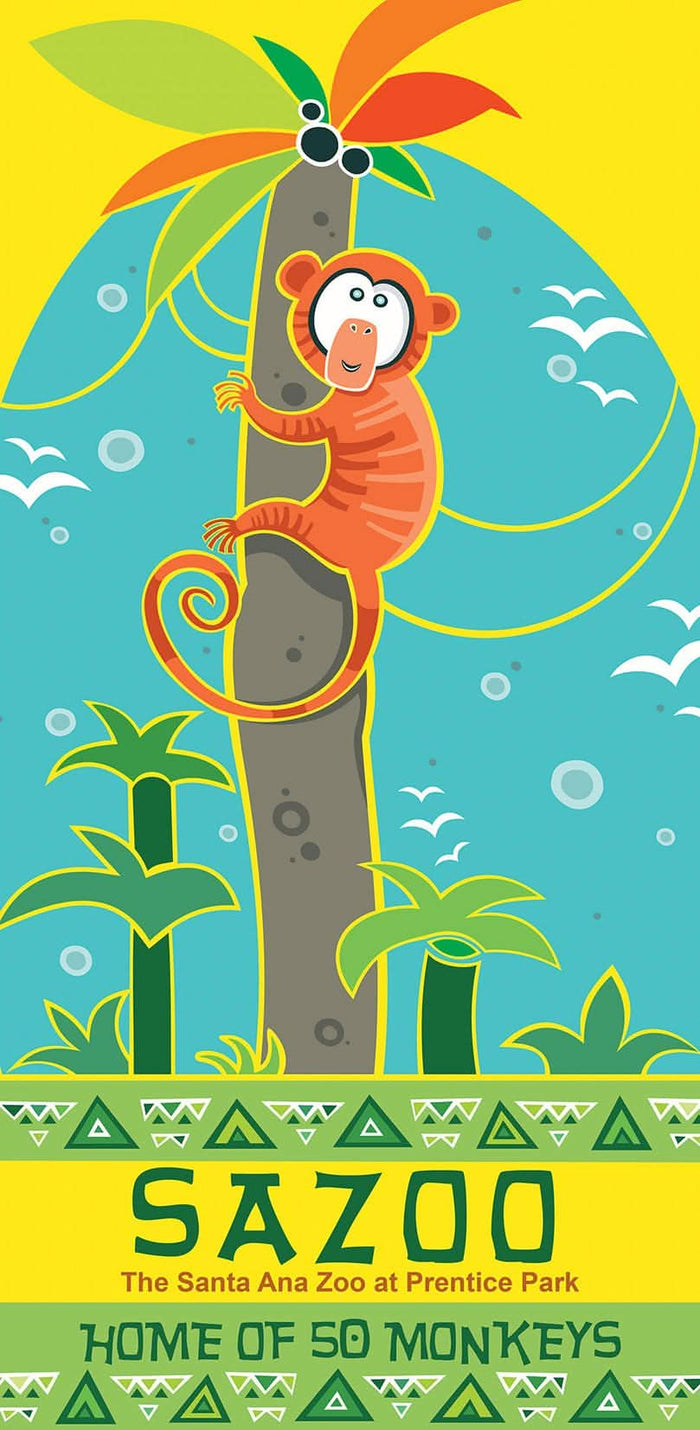 Zoo Monkey Single Vinyl Banner Dekra-Lite
